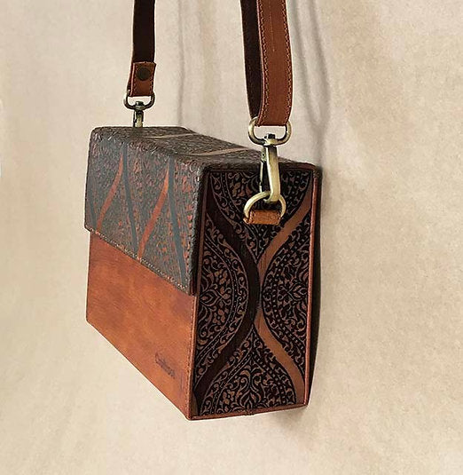 Handcrafted Wood and Leather Sling Bag: Authenticity Never Goes Out of Style