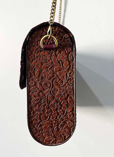 Wood and Leather Sling Bag
