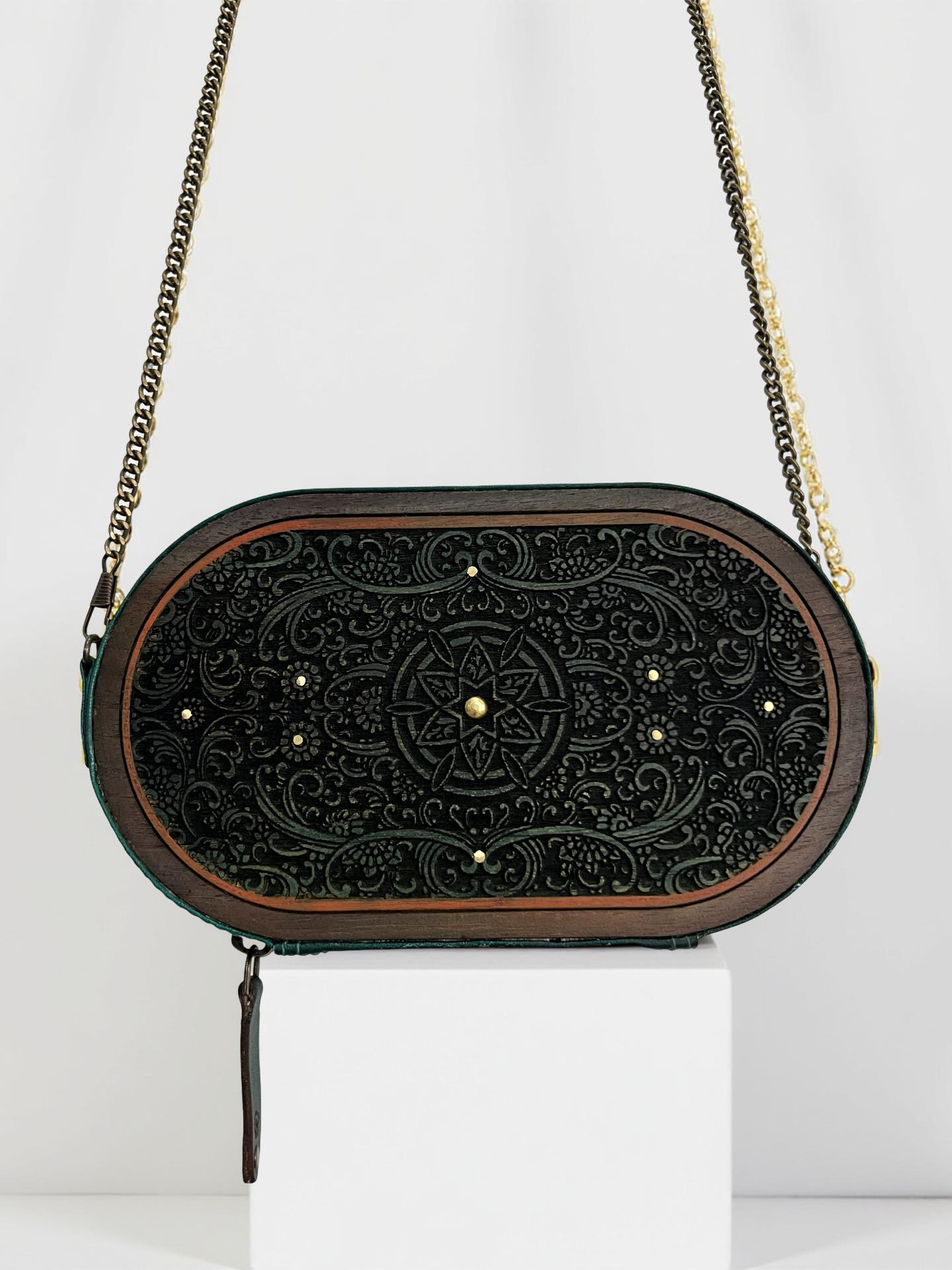 Handcrafted Wooden & Leather clutch – Inspired by Tradition, Made for Today