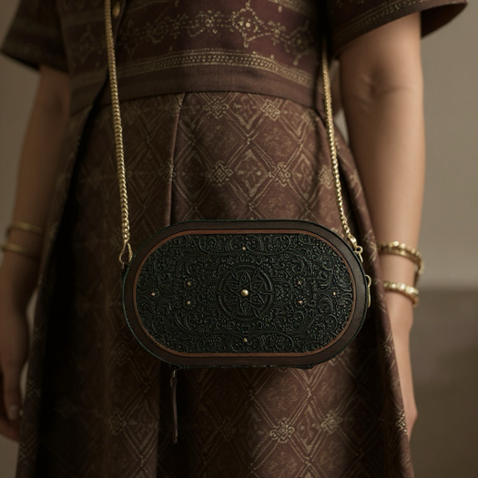 Handcrafted Wooden & Leather clutch – Inspired by Tradition, Made for Today