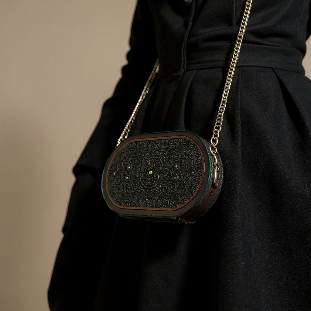 Handcrafted Wooden & Leather clutch – Inspired by Tradition, Made for Today