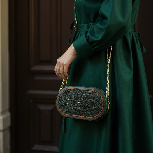Handcrafted Wooden & Leather clutch – Inspired by Tradition, Made for Today