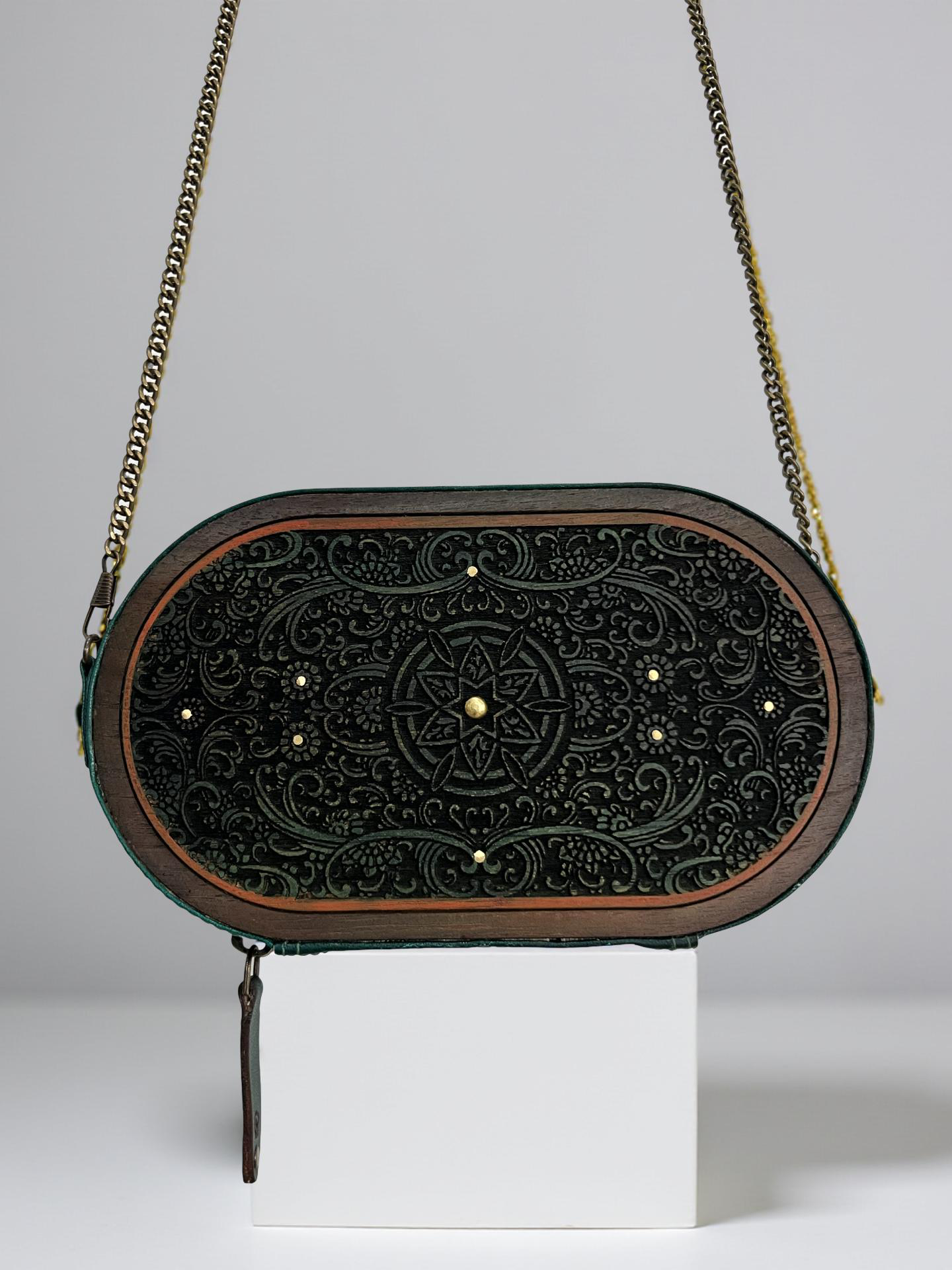 Handcrafted Wooden & Leather clutch – Inspired by Tradition, Made for Today