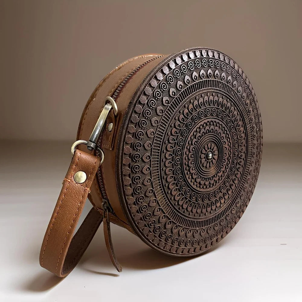 Adorn yourself with wearable art-Round Bag: A Gift of Craft Adorn yourself with wearable art-Round Bag: A Gift of Craft
