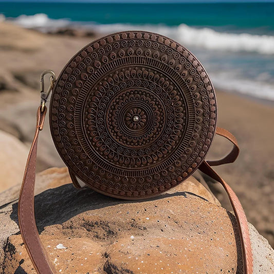 Adorn yourself with wearable art-Round Bag: A Gift of Craft, Character, and Charm