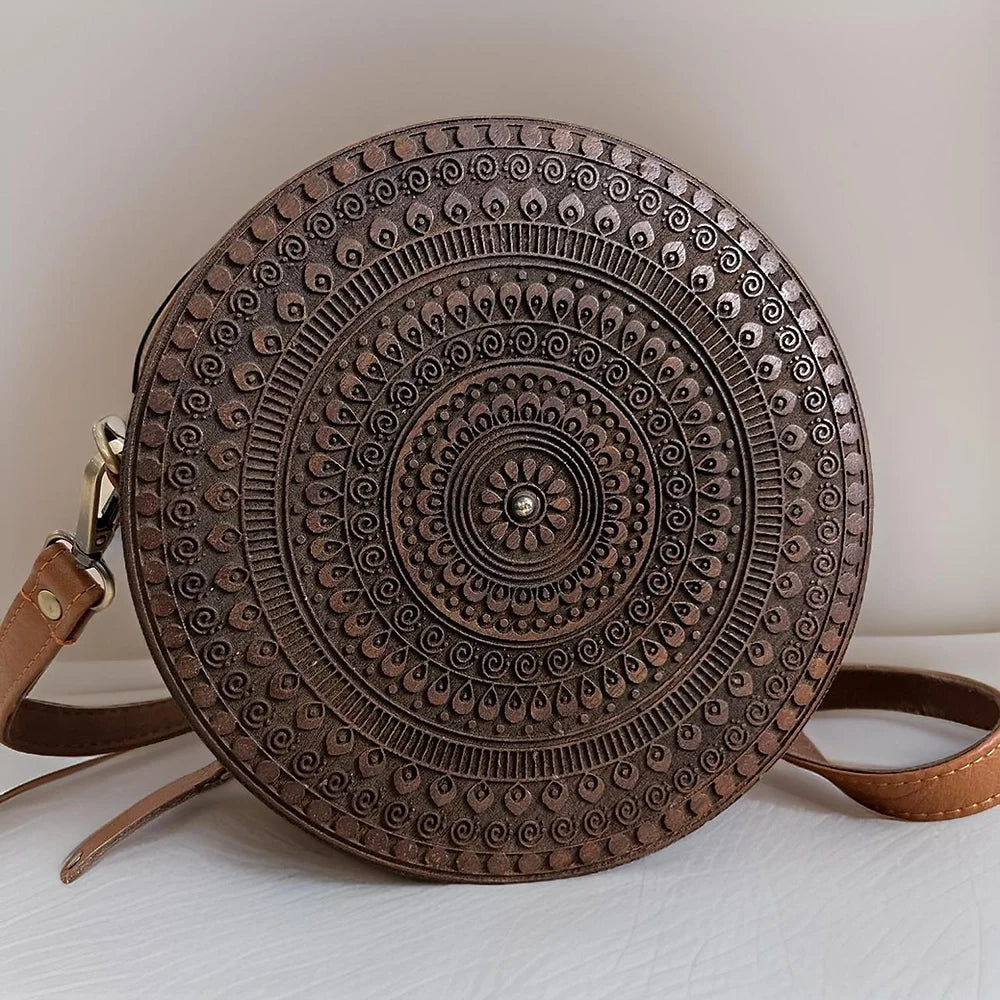 Adorn yourself with wearable art-Round Bag: A Gift of Craft, Character, and Charm