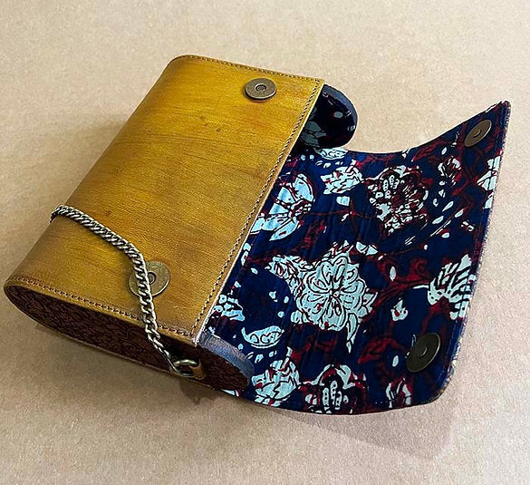 Timeless Craft, Modern Grace – Handcrafted Wooden & Leather sling Bag