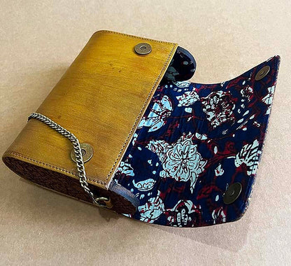Timeless Craft, Modern Grace – Handcrafted Wooden & Leather sling Bag