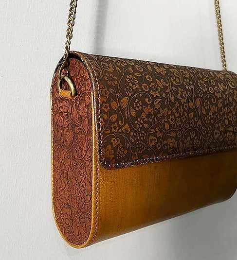 Timeless Craft, Modern Grace – Handcrafted Wooden & Leather sling Bag