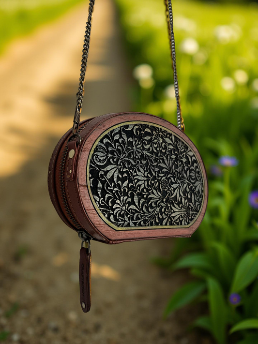 Handcrafted Wooden & Leather clutch – Inspired by Tradition, Made for Today