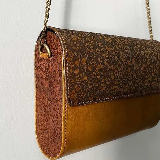 Timeless Craft, Modern Grace – Handcrafted Wooden & Leather sling Bag