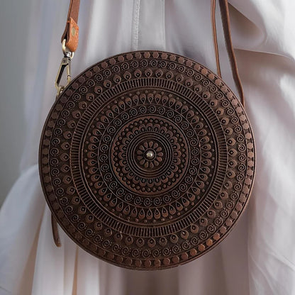 Adorn yourself with wearable art-Round Bag: A Gift of Craft, Character, and Charm