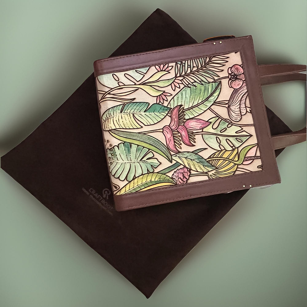 Carry art wherever you go:  Handpainted bag
